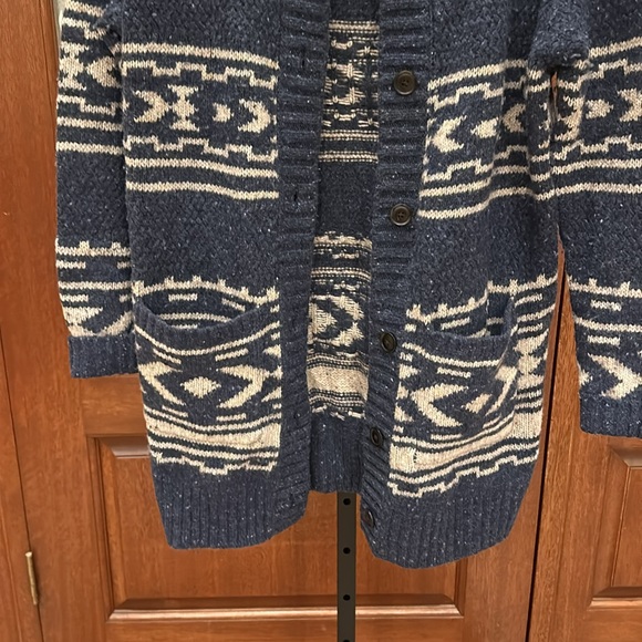 PENDLETON women’s GRAPHIC DONEGAL MERINO CARDIGAN - Picture 11 of 16